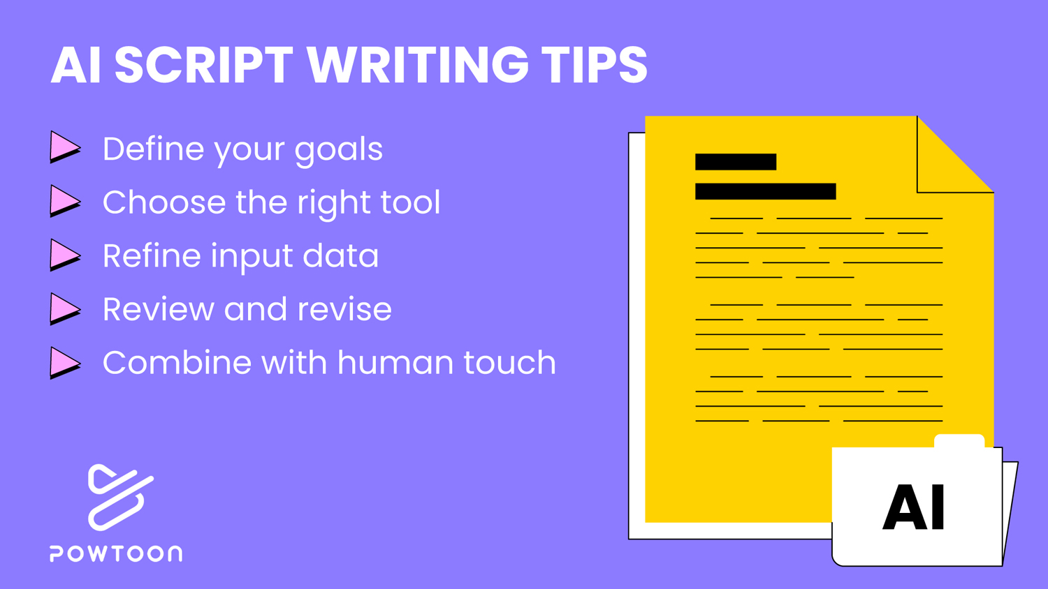 AI script writer tips