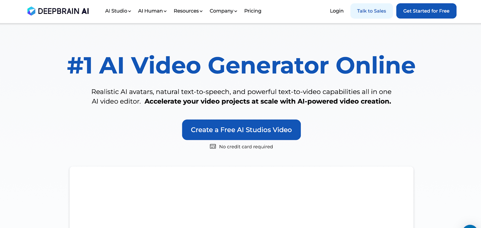 DeepBrain AI video editor