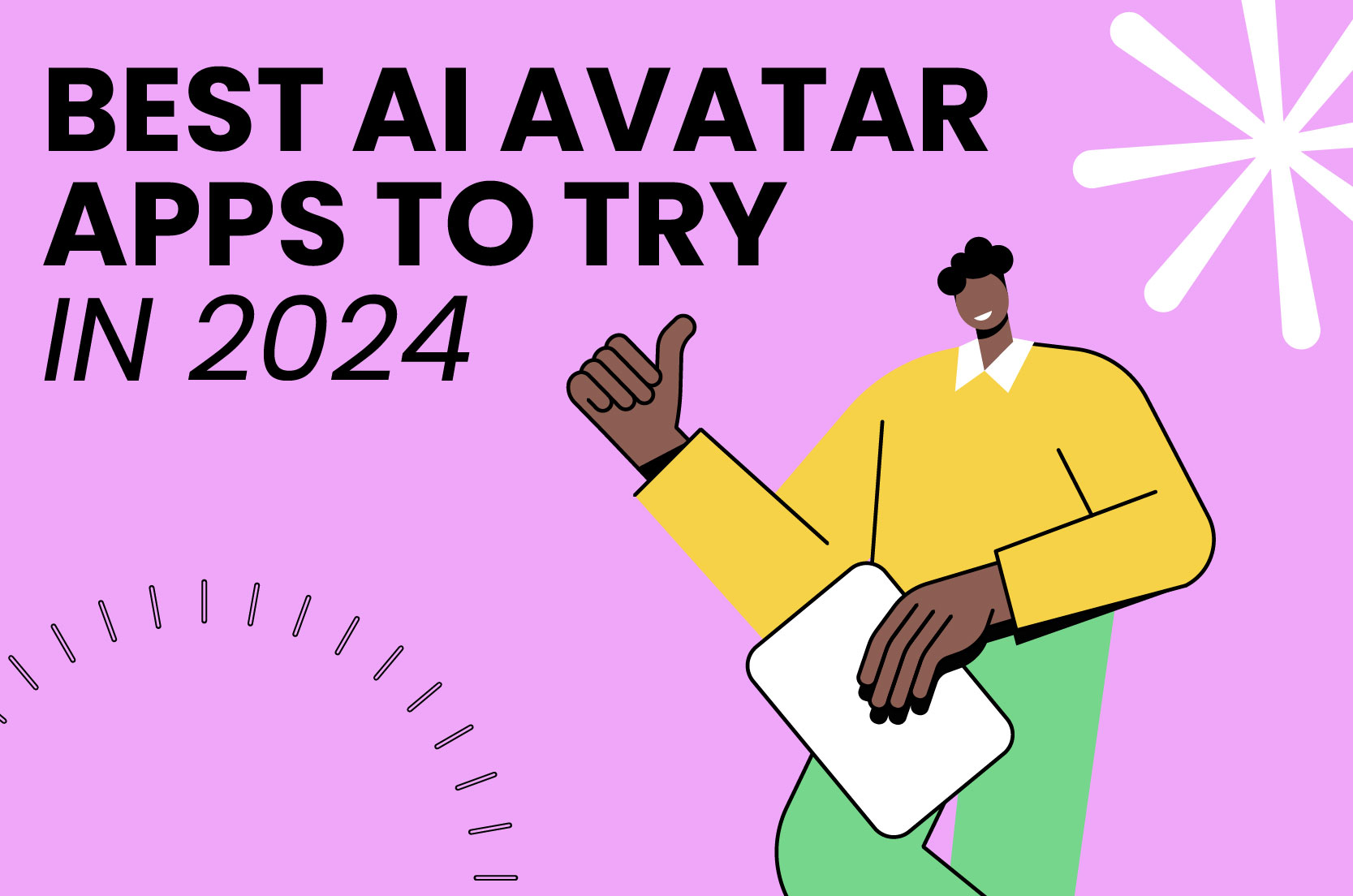 Man giving a thumbs-up to encourage the reader to try AI avatar apps.